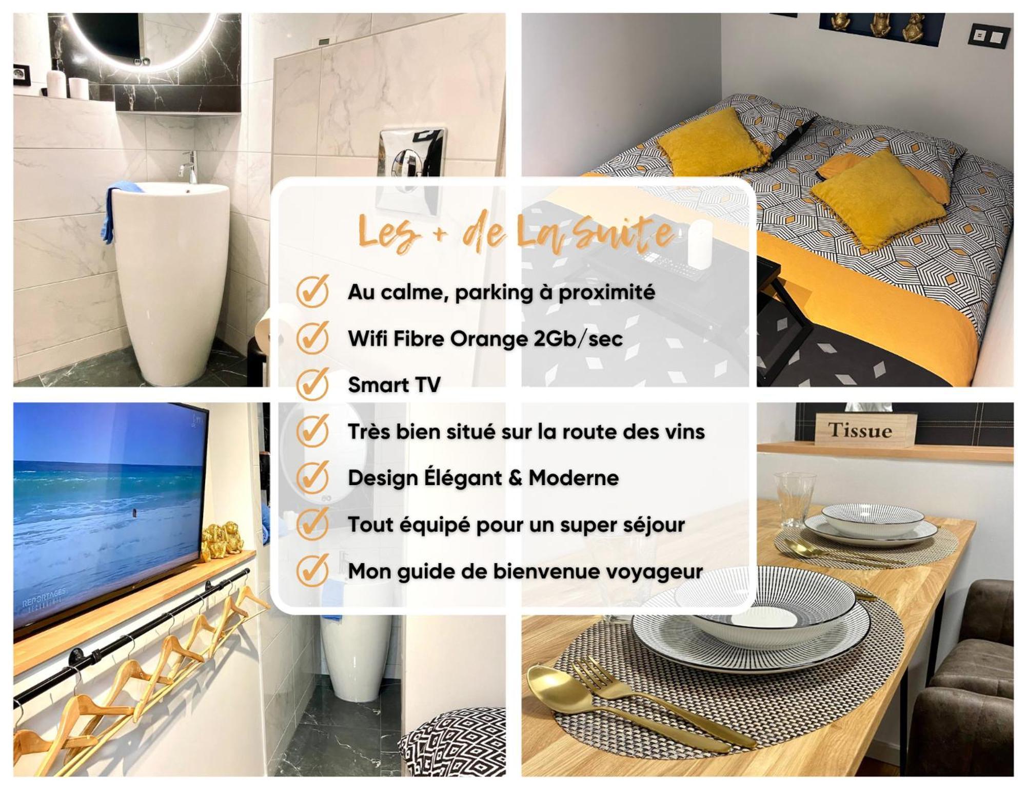 ✧ La Suite ✧ Studio De Charme Route Des Vins Кинцхайм Экстерьер фото